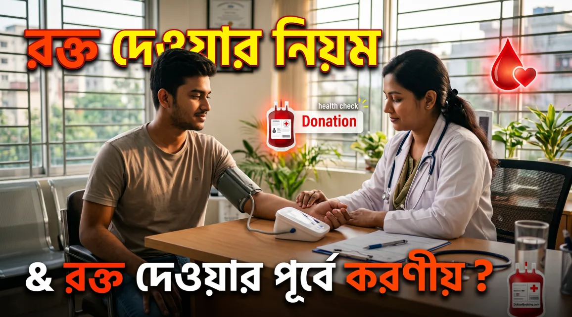 রক্ত দেওয়ার নিয়ম ও রক্ত দেওয়ার পূর্বে করণীয়: বাংলাদেশের বাস্তবতায় সম্পূর্ণ ও আধুনিক মেডিকেল গাইড