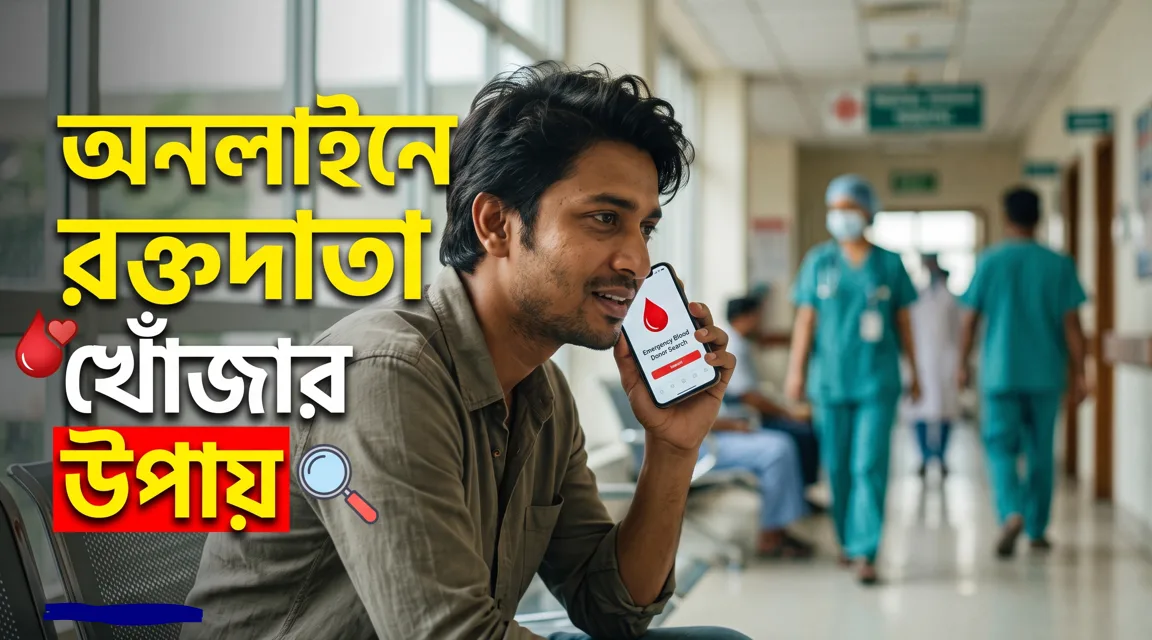 অনলাইনে রক্তদাতা খোঁজার উপায়: প্রতারণামুক্ত ও দ্রুত রক্ত পাওয়ার বাস্তবসম্মত পূর্ণাঙ্গ গাইড
